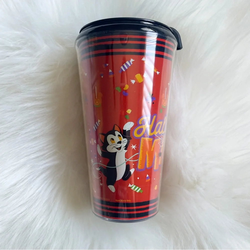 New Disney Halloween Minnie Cat Tumbler Cup